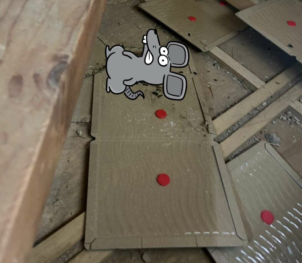 ネズミ駆除作業