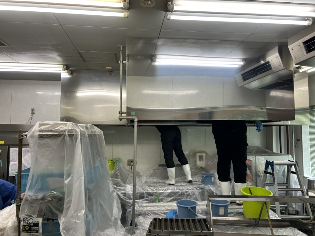 厨房換気扇フード清掃